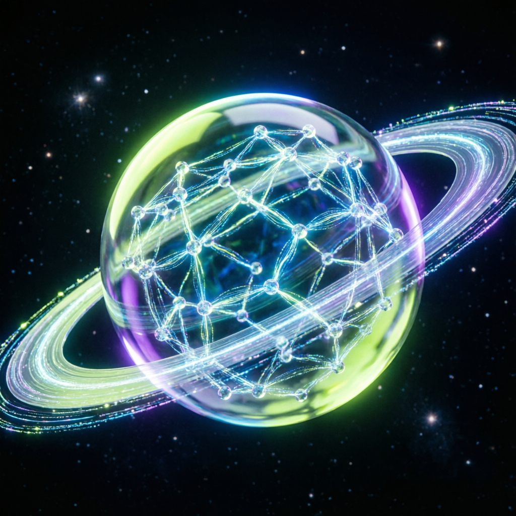 Stellar blockchain network visualization